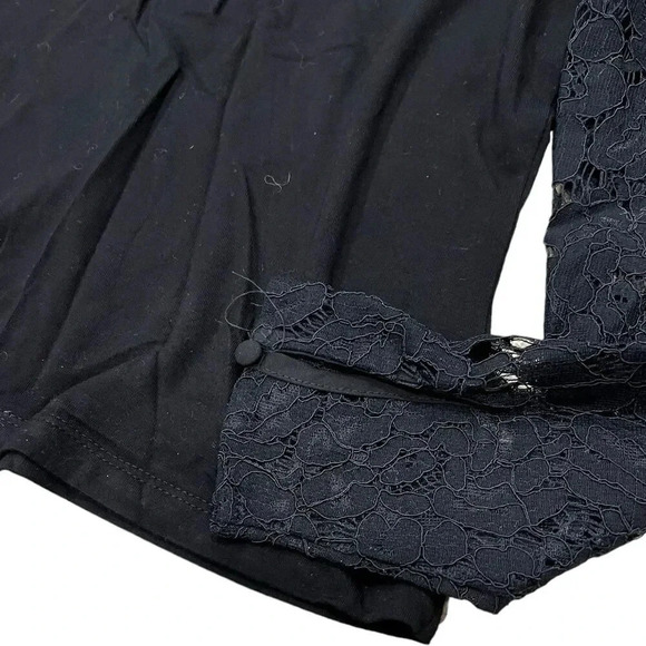 1. State Rich Black Lace Sleeve Jumper S - Picture 3 of 5